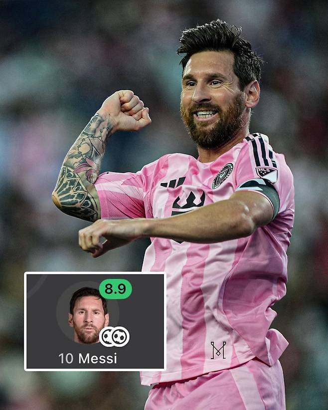 뉴잉글랜드전 대활약을 선보인 메시. ESPN