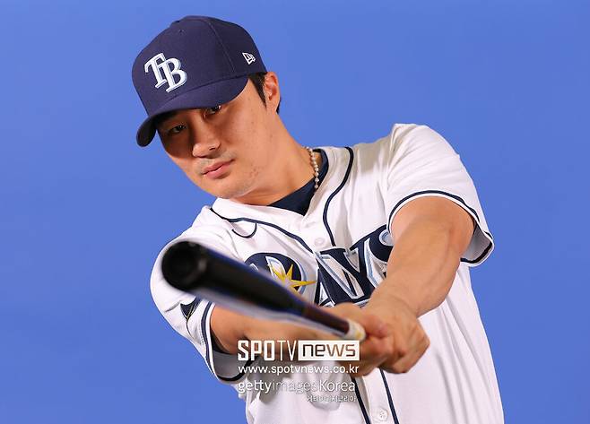 ▲ 탬파베이 레이스 유니폼을 입은 김하성.