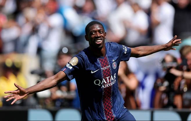 우스만 뎀벨레. /사진=PSG 공식 SNS 갈무리