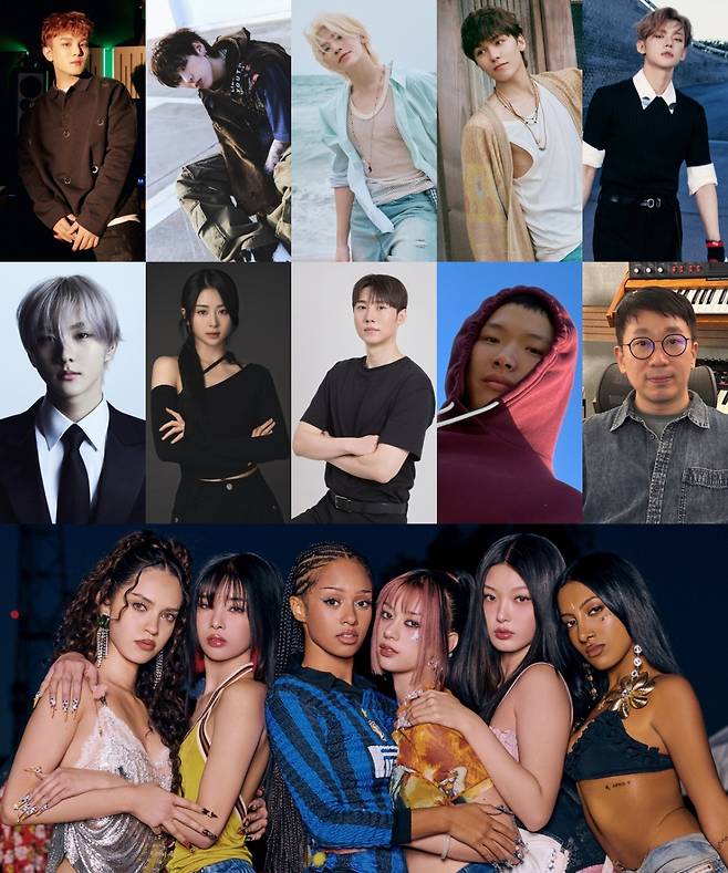 [이미지 ] 범주, 지코,우지,버논,연준,정원,허윤진,Slow Rabbit,Supreme Boi,Wonderkid,캣츠아이/사진제공=하이브레이블즈