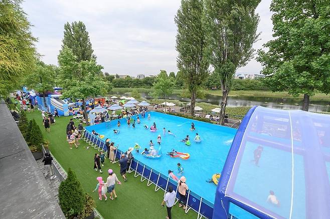 지난해 서서울호수공원 어린이 물놀이장 [양천구 제공. 재판매 및 DB 금지]