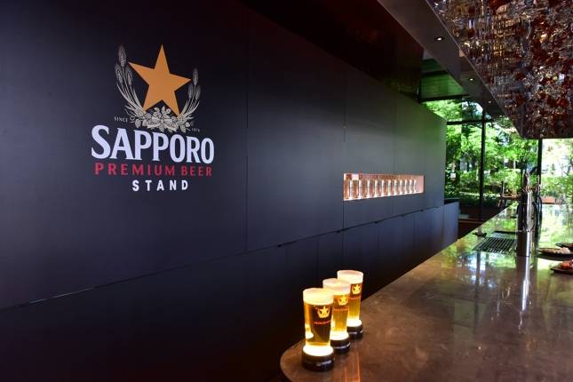 삿포로 프리미엄 비어 스탠드 매장 내부./사진=엠즈베버리지 제공