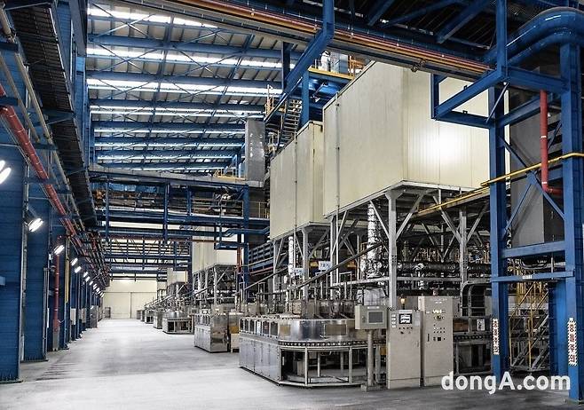 포스코퓨처엠 세종음극재공장 생산라인