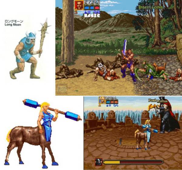 여캐릭터 '도라'. 무식한 몽둥이를 들고 있다