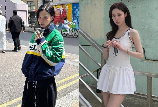 그룹 에스파 윈터는 최근 상반된 매력을 담은 일상 패션을 선보였다. 에스파 윈터 SNS