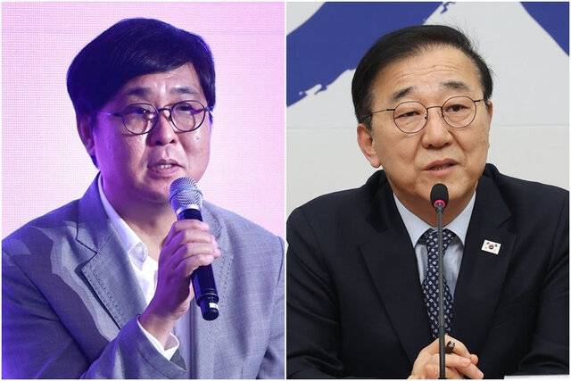 문체장관 최휘영(왼쪽), 국토장관 김윤덕 후보자. 연합뉴스