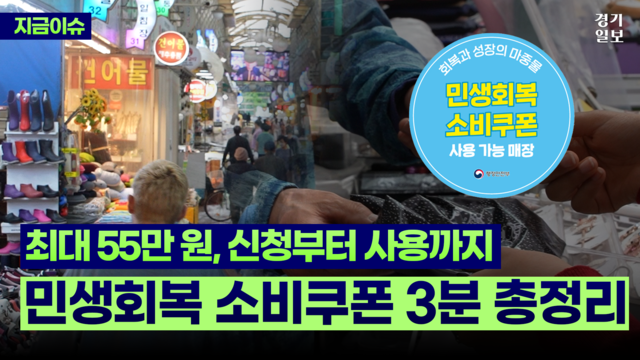 [썸네일] ‘전 국민 최대 55만 원’... 민생회복 소비쿠폰, 한눈에 정리하기 김정현PD