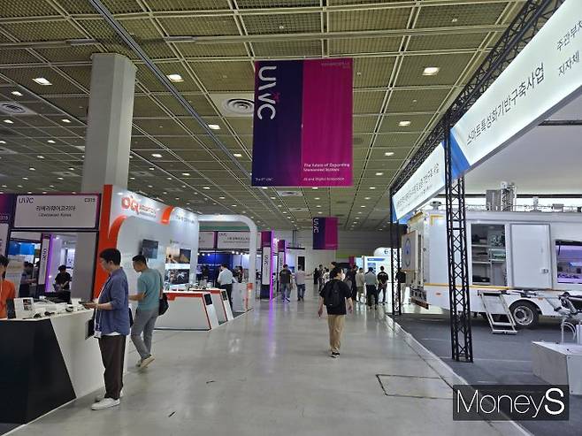 '2025 무인이동체산업엑스포(UWC 2025)'와 '2025 자율주행모빌리티산업전(AME 2025)'이 지난 9일부터 11일까지 서울 코엑스에서 열렸다. /사진=김이재 기자