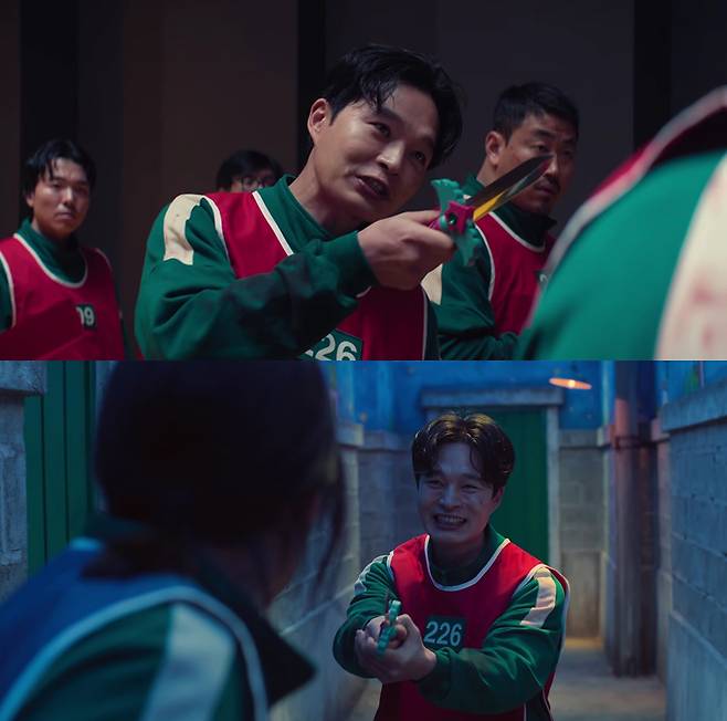 넷플릭스 드라마 ‘오징어 게임 3’에 김영삼 역으로 출연한 배우 이성우 출연장면. 사진 넷플릭스