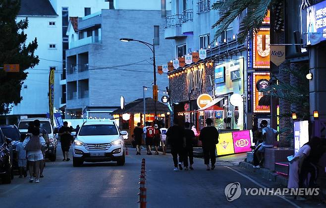양양 인구해변의 밤 [연합뉴스 자료사진]