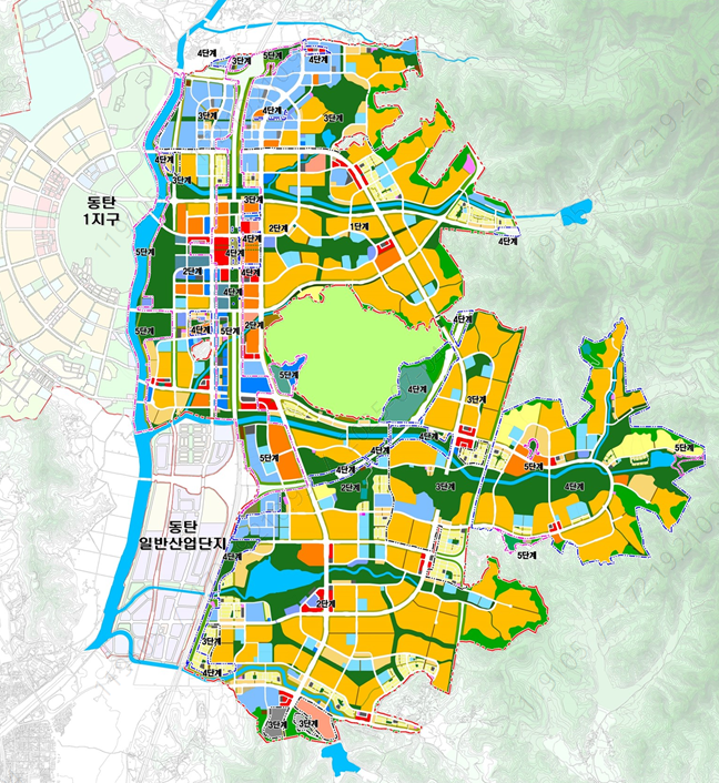 화성동탄2지구 개발 계획도.