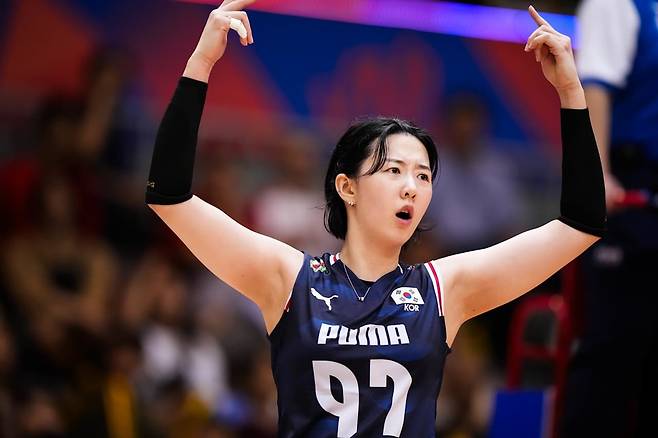 여자 배굳 대표팀 주장 강소휘. (FIVB 제공)