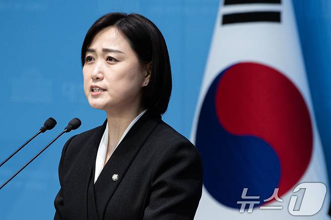 백승아 더불어민주당 원내대변인. ⓒ News1 이재명 기자