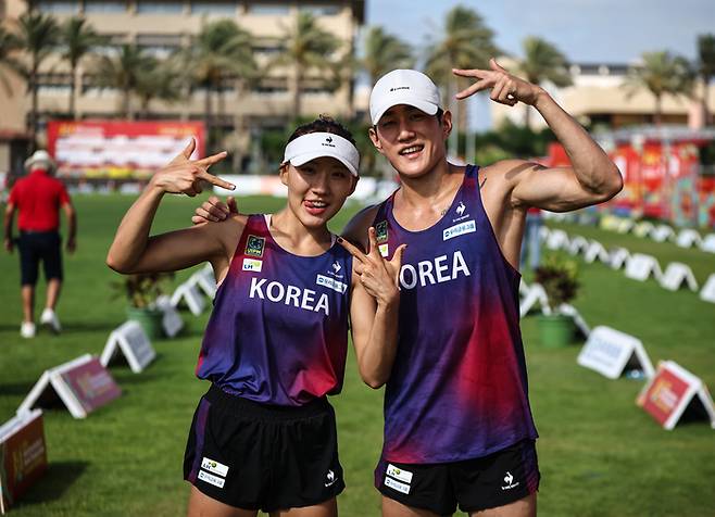 근대5종 성승민·서창완이 2025 계주 세계선수권대회 시니어 혼성계주에서 동메달을 차지했다. 사진 | 대한근대5종연맹