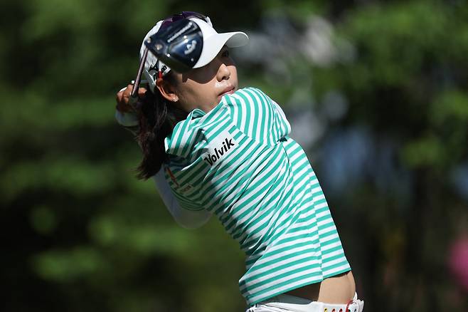 Korea's Mi Hyang Lee looks on after a shot during the second round of the Amundi Evian Championship at Evian Resort Golf Club, in Evian-Les-Bains, eastern France, on July 11, 2025. (Photo by Alex MARTIN / AFP)







<저작권자(c) 연합뉴스, 무단 전재-재배포, AI 학습 및 활용 금지>