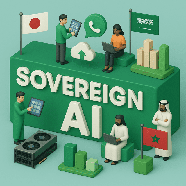 네이버클라우드가 국가별로 적용 가능한 소버린 AI 전략을 확산하고 있다. (사진=챗GPT 제작)