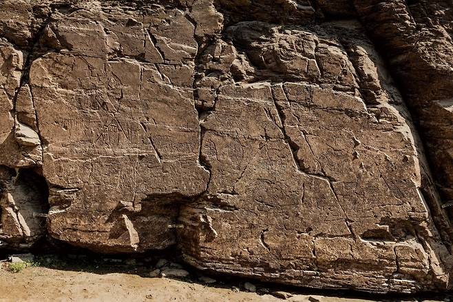 울주 대곡리 반구대 암각화.  국가유산청 제공