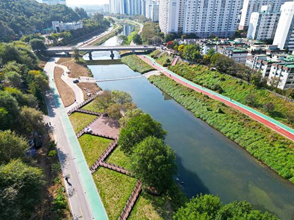 중랑천 발목쉼터 전경 [사진=의정부시]