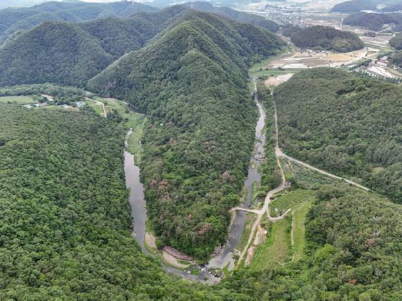 27일 울산광역시 울주군 언양읍 천전리 명문과 암각화 일대 드론 사진. 2025.5.27  [사진=연합뉴스]