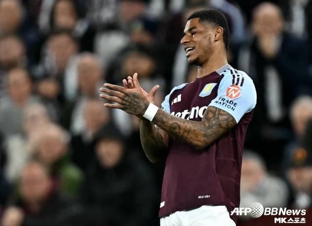 래시포드는 2024-25시즌 아스톤 빌라로 임대 후 17경기 출전, 4골 6도움을 기록하며 준수한 활약을 펼쳤다. 사진=AFPBBNews=News1