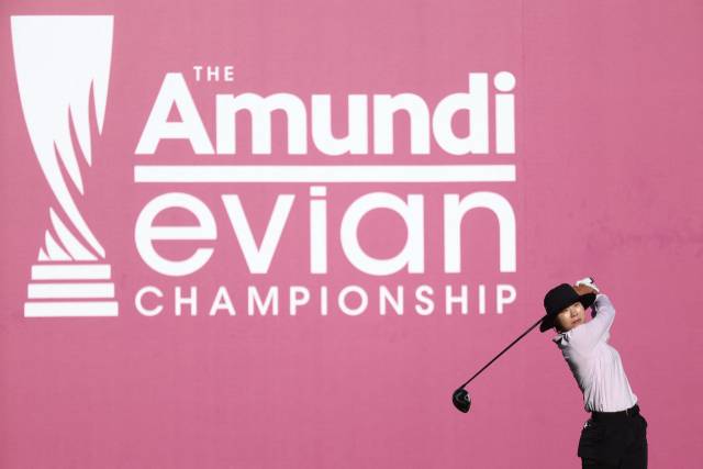 단독 선두에 나선 이소미. 사진 제공=AFP연합뉴스