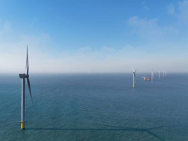 신안 자은도 일원 전남해상풍력 해상풍력발전단지. <광주일보 자료사진>