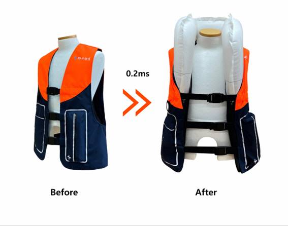 착용형 에어백 조끼(OPUS)