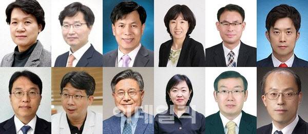 (사진 왼쪽부터 시계방향) 최은옥 교육부 차관, 구혁채 과기부 1차관, 박인규 과학기술혁신본부장, 강윤진 국가보훈부 차관, 강희업 국토부 2차관, 노용석 중소벤처기업부 차관, 조원철 법제처장, 이명구 관세청장, 홍소영 병무청장, 허민 국가유산청장, 임승관 질병관리청장, 강주엽 행정중심복합도시건설청장. (사진=대통령실 제공)