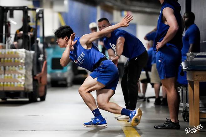LA 다저스 김혜성은 하루에 5번 단백질을 섭취하고, 1주일에 6번 웨이트트레이닝을 하며 몸을 만든다고 한다. 사진제공=LA 다저스