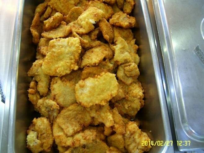 단체급식 생선까스