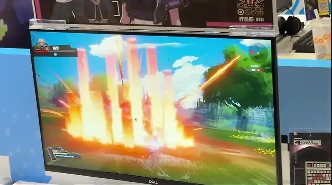 ▲ 인디 게임존에서 가장 많은 주목을 받은 V.E.D, 다소 과장되게 날아가는 캐릭터 빼곤 꽤 괜찮았습니다