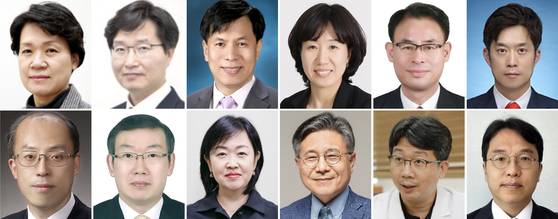 이재명 대통령은 13일 교육부 등 부·처·청 차관급 인선을 단행했다고 강유정 대변인이 용산 대통령실에서 브리핑을 통해 밝혔다.  사진 왼쪽 첫 번째부터 최은옥, 구혁채, 박인규, 강윤진, 강희업, 노용석, 조원철, 이명구, 홍소영, 허민, 임승관, 강주엽.(직위 직책 생략). 사진=대통령실 뉴스1