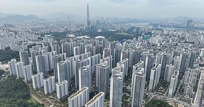 ▲서울 강동구 올림픽파크포레온 단지[연합뉴스]