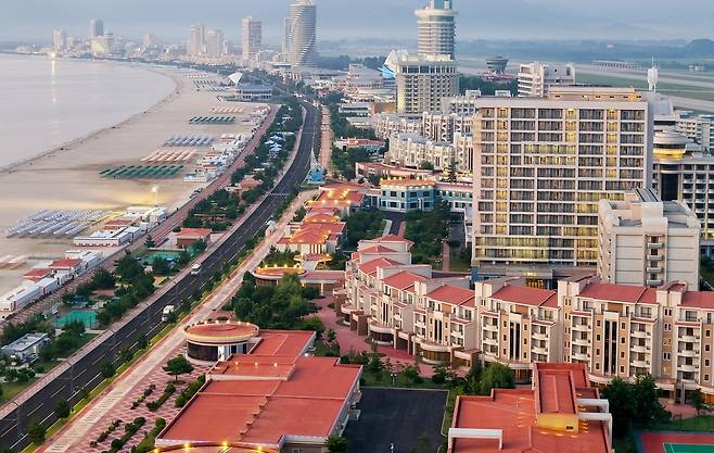 원산 갈마지구 복합관광단지[조선중앙통신·연합]