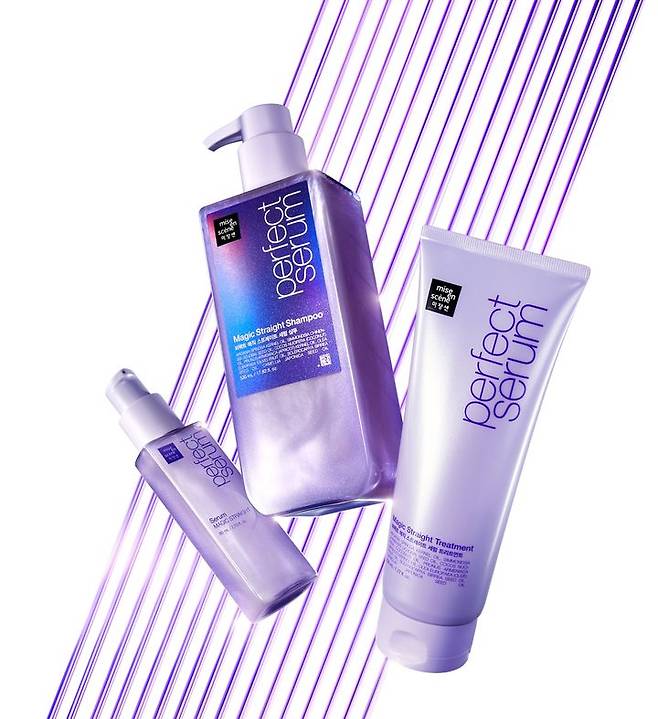 아모레퍼시픽 미쟝센 퍼펙트 매직 스트레이트 3종.(사진=아모레퍼시픽 제공) *재판매 및 DB 금지