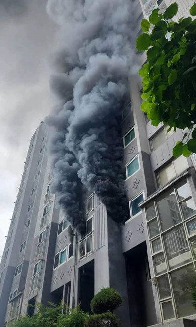 부산 북구 아파트 화재