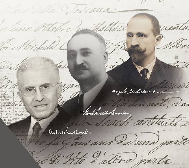 안젤로, 미켈레, 안토니오 마스트로베라르디노(오른쪽부터). 홈페이지