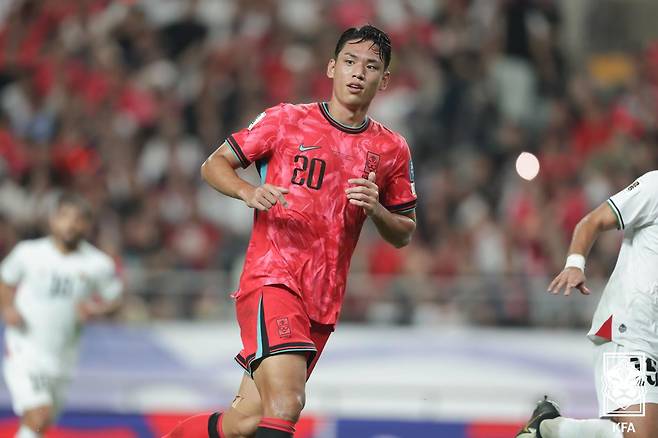 대한민국 축구 국가대표팀 공격수 오세훈. /사진=대한축구협회 제공