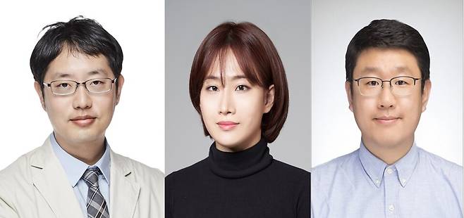 (왼쪽부터)윤재승 가톨릭대학교 성빈센트병원 내분비내과‧김미숙 서울성모병원 내분비내과‧한경도 숭실대학교 교수.