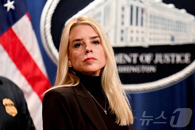팸 본디 미국 법무부 장관. 2025.2.12 ⓒ 로이터=뉴스1 ⓒ News1 강민경 기자