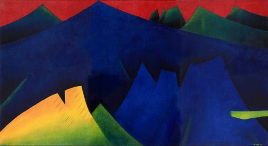 민경갑 '산', 196.5x355.2cm, 종이에 수묵담채, 1993, 대전시립미술관 제공