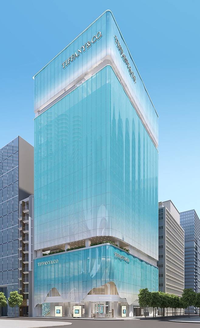 aHCRTI.jpg 도쿄 긴자 티파니앤코 조감도 - 실제 결과물