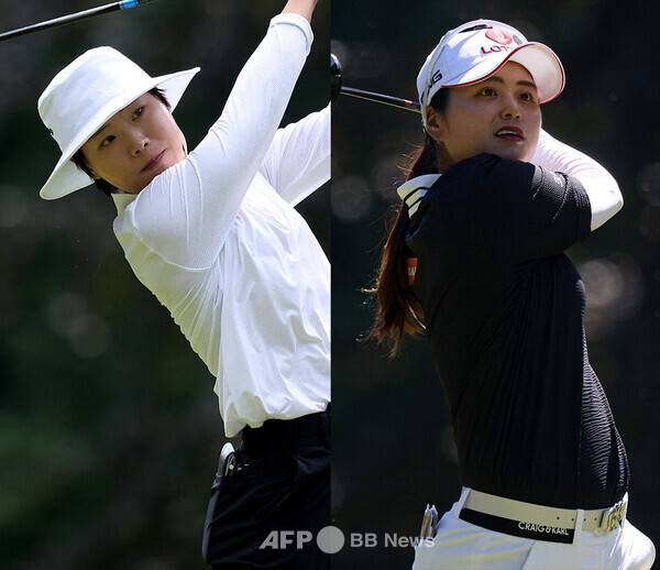 2025년 미국여자프로골프(LPGA) 투어 메이저 골프대회 아문디 에비앙 챔피언십 우승 경쟁에 뛰어들었던 이소미, 최혜진 프로. 사진제공=ⓒAFPBBNews = News1