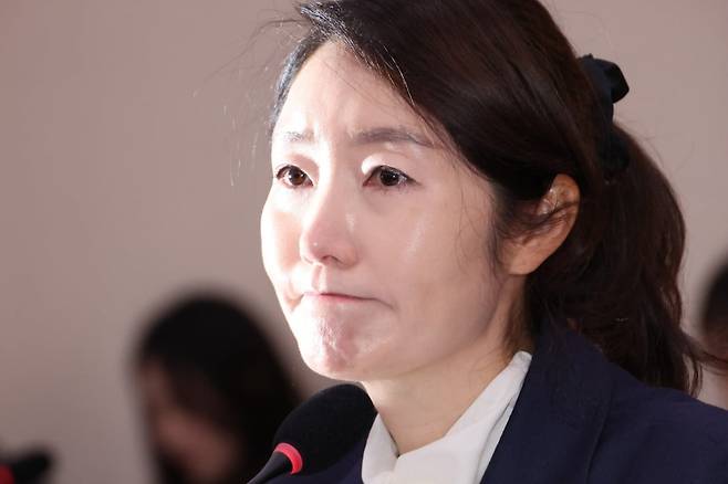 발달장애 자녀 관련 질문에 눈시울 붉어진 강선우 여가부 장관 후보자 / 사진=연합뉴스