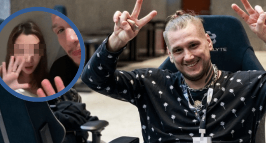 지난해 12월 중국을 방문한 우크라이나의 e스포츠 선수 제우스. 작은 사진은 제우스가 소셜미디어에 공개한 사진. 웨이보