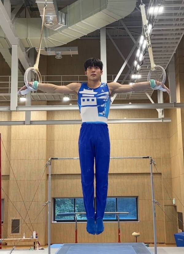 링 종목 1인자로 세계기계체조선수권 국가대표로 선발된 서정원. 수원시청 제공
