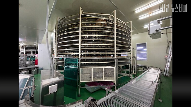 노동자 사망 사고가 발생한 냉각 컨베이어의 모습. (출처: 시흥소방서)