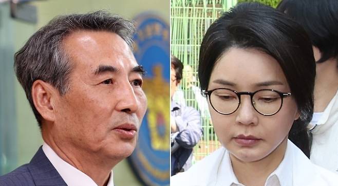 민중기 특별검사(왼쪽)와 윤석열 전 대통령의 부인 김건희 씨. 연합뉴스