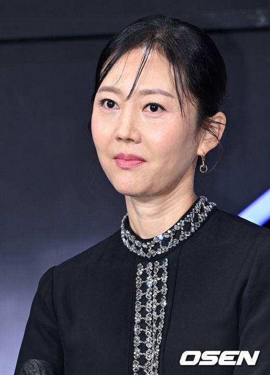 [OSEN=이대선 기자]  5일 서울 중구 앰배서더 서울 풀만 호텔에서 넷플릭스 영화 '크로스' 제작보고회에가 열렸다.'크로스'는 현직 형사인 아내 미선(염정아 분)에게 과거를 숨긴 채 베테랑 주부로 살아가는 전직 정보사 요원 강무(황정민 분)가 거대한 사건에 함께 휘말리면서 벌어지는 이야기를 그린 오락 액션 영화이다.배우 염정아가 취재진의 질문을 듣고 있다. 2024.08.05 /sunday@osen.co.kr