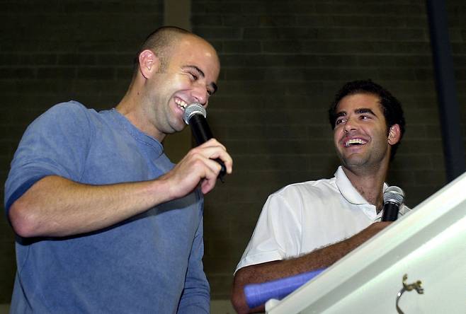 안드레 애거시(왼쪽)와 피트 샘프라스.  게티이미지코리아